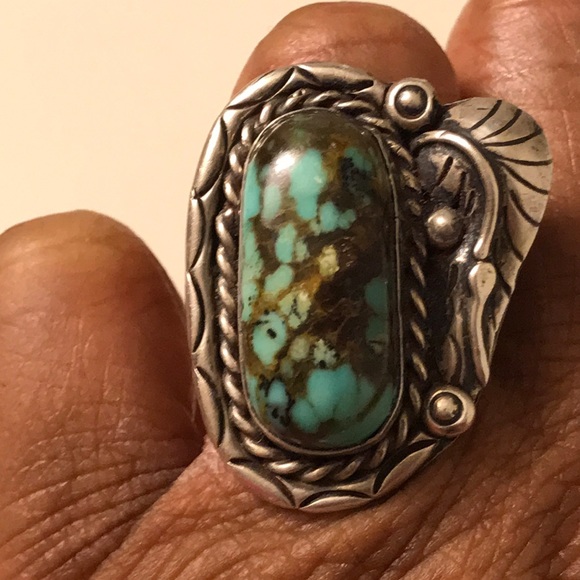 SOLD! Stunning Native American turquoise ring!l - Picture 4 of 4